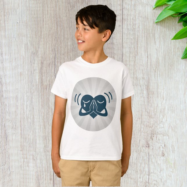 Tårande bön Hjärta Minimal Andlighet T Shirt (Skapare uppladdad)