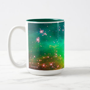 TarantelNebulastjärnan samla i en klunga galaxen Två-Tonad Mugg