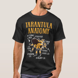 Tarantula Anatomy Arachnid Insekt Spider Whisperer T Shirt
