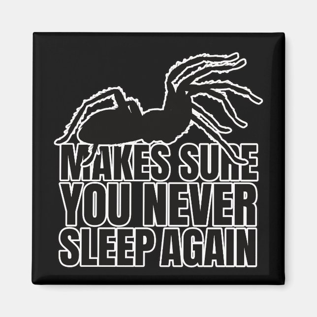 Tarantula Birdeater Spider - Arachnology Geek Magnet (Framsidan)