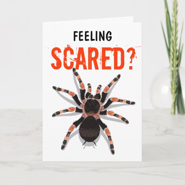 Tarantula Birthday Card Kort (Framsida)
