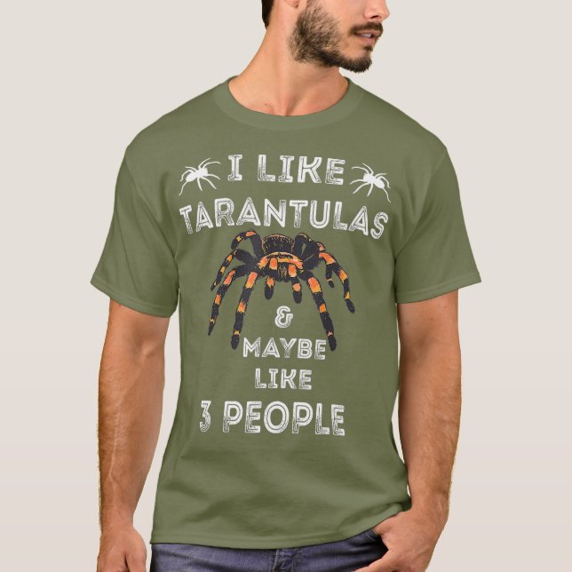 Tarantula Funny Spider Älskare Tarantula Arachnids T Shirt (Framsida)