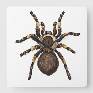 Tarantula Fyrkantig Klocka