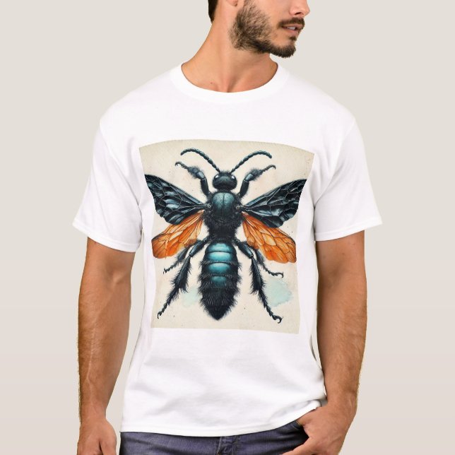 Tarantula Hawk 220824IREF245 - Watercolor T Shirt (Framsida)