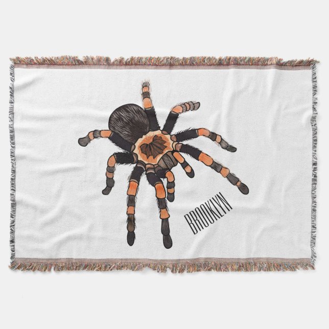 Tarantula-illustration av tecknaden filt (Framsidan)