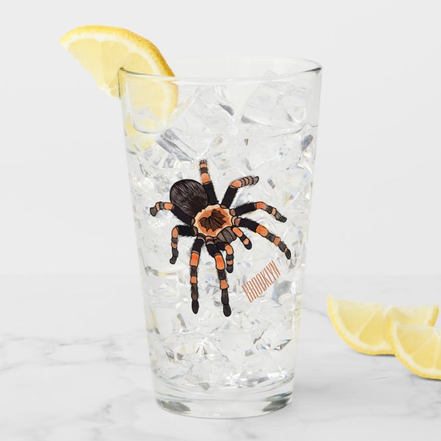 Tarantula-illustration av tecknaden glaskopp (Framsida Ice)