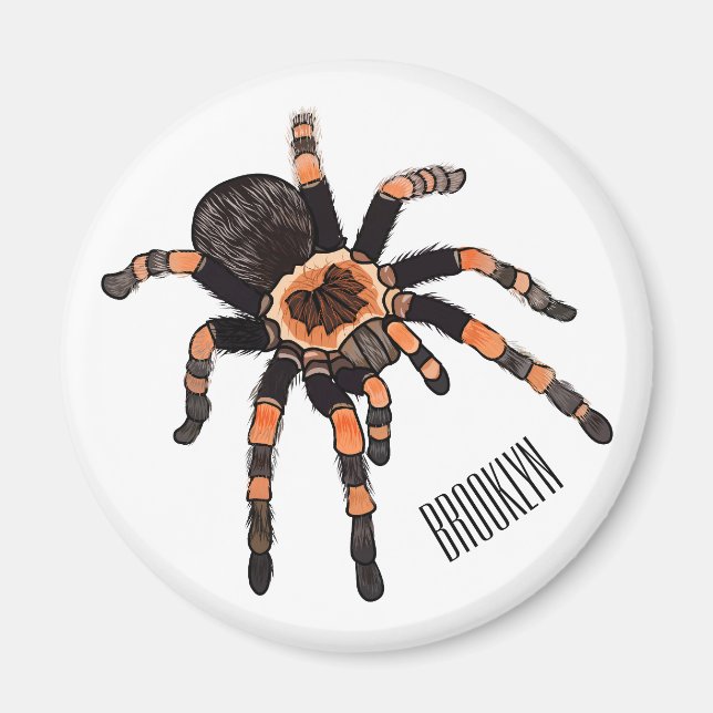 Tarantula-illustration av tecknaden magnet (Framsidan)