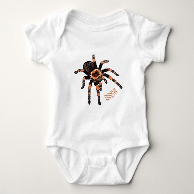 Tarantula-illustration av tecknaden t shirt (Framsida)