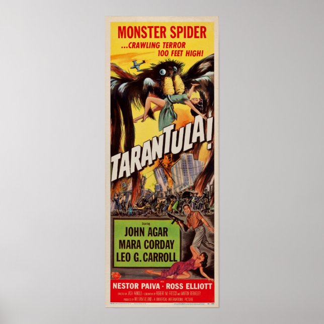 Tarantula! Monster Spider Earth Retro Movie Poster (Framsidan)