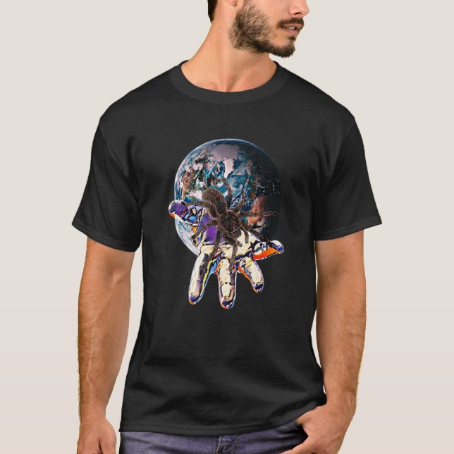 Tarantula Motif Spider Animal Arachnid T Shirt (Framsida)