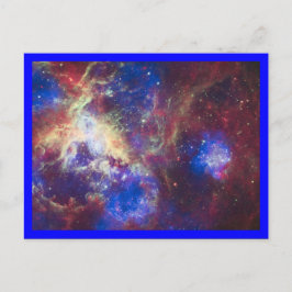 Tarantula Nebula Blue Gräns Vykort