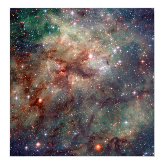 Tarantula Nebula Hubble Space Fototryck (Framsidan)