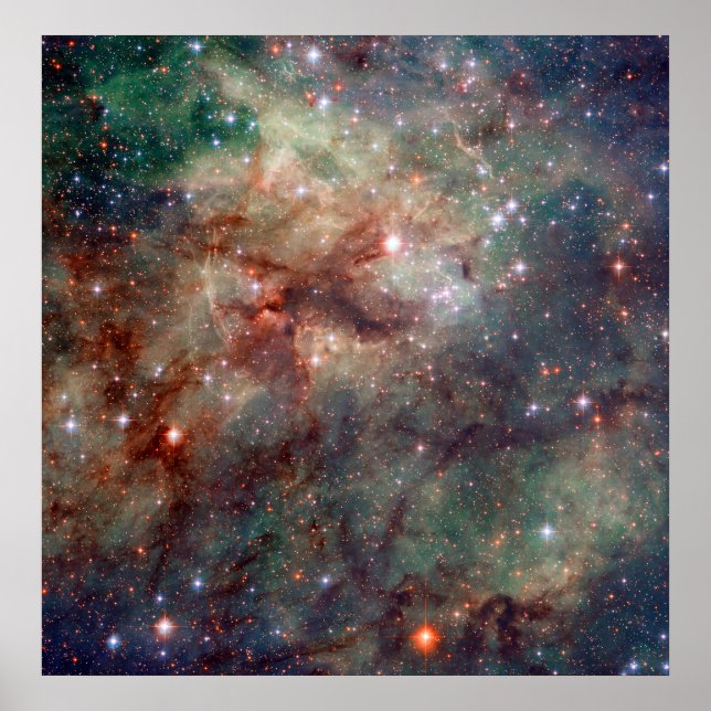 Tarantula Nebula Hubble Space Poster (Framsidan)