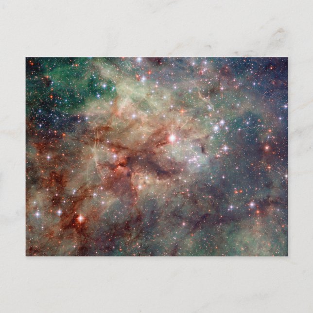 Tarantula Nebula Hubble Space Vykort (Framsida)
