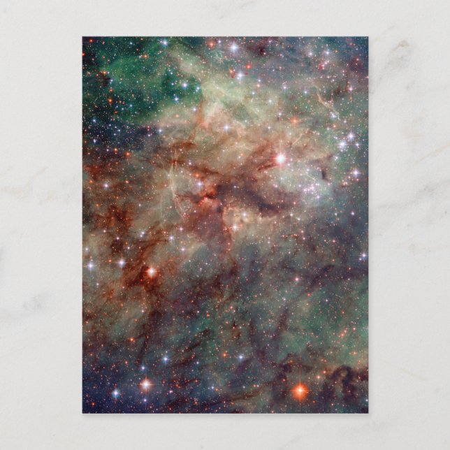 Tarantula Nebula Hubble Space Vykort (Framsida)