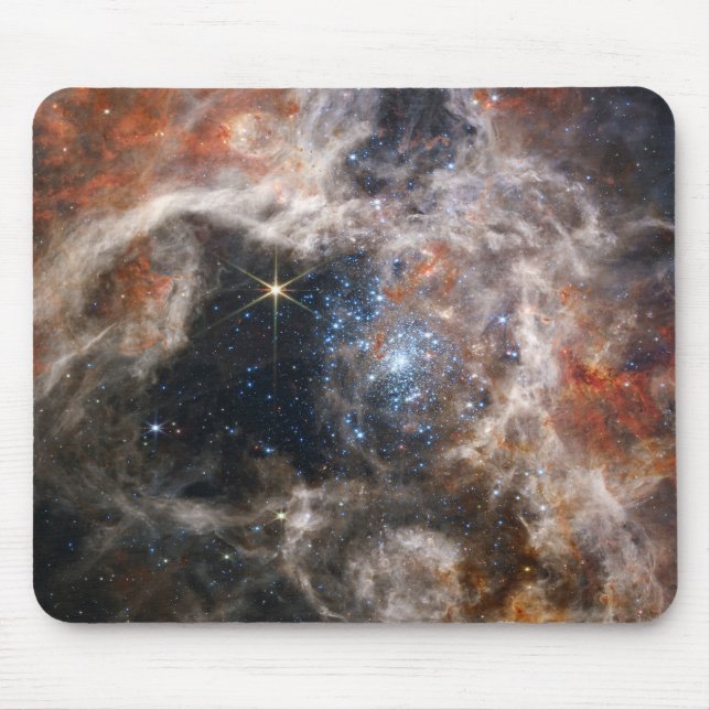 Tarantula Nebula Image från JWST Musmatta (Framsidan)