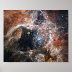 Tarantula Nebula Image från JWST Poster