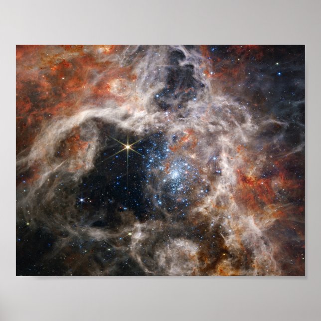 Tarantula Nebula Image från JWST Poster (Framsidan)