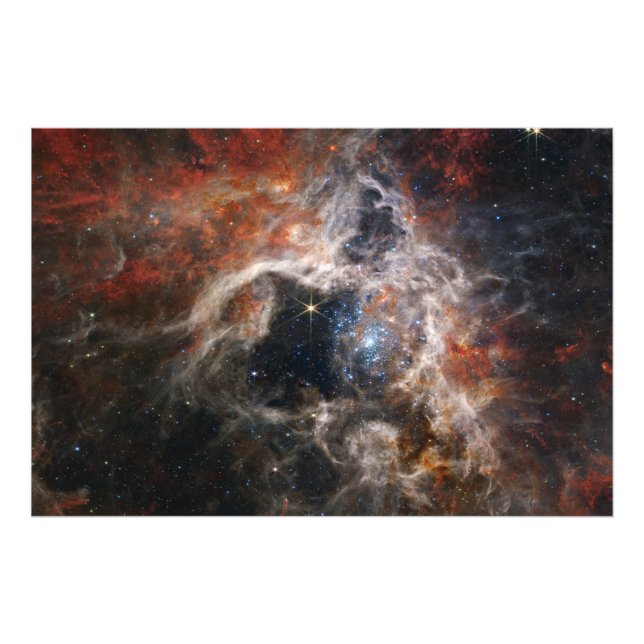 Tarantula Nebula James Webb telescope nasa stars s Fototryck (Framsidan)