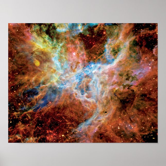 Tarantula Nebula R136 NASA Hubble Space Photo Poster (Framsidan)