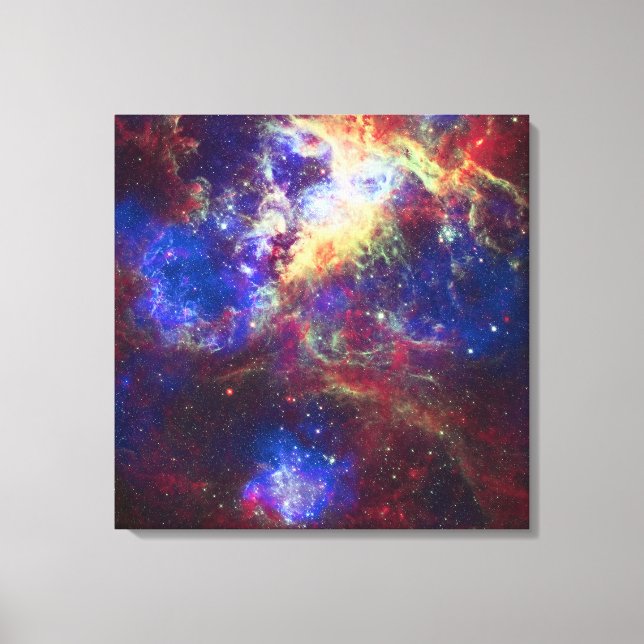 Tarantula Nebula Star Forming Gas Cloud Sculpture Canvastryck (Framsida)