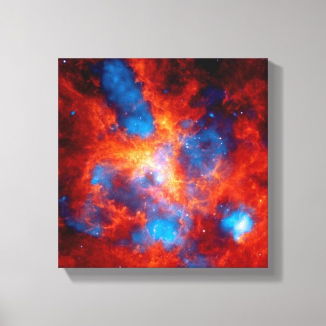 Tarantula-nebulosan Färgrik infraröd rymdfoto Canvastryck (Framsida)
