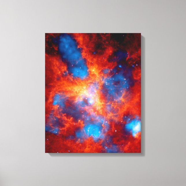 Tarantula-nebulosan Färgrik infraröd rymdfoto Canvastryck (Framsida)