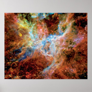 Tarantula nebulosan R136 NASA Hubble Rymdfoto Poster