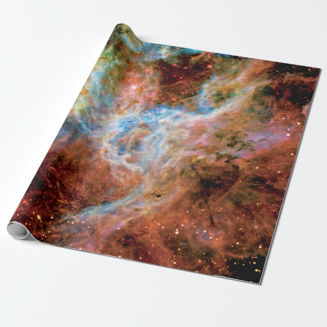 Tarantula-nebulosan R136 NASA Hubble Rymdfoto Presentpapper (Utrullad)