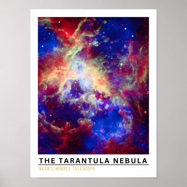 Tarantula nebulosan rymdutbildning poster (Framsidan)