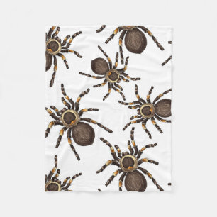 Tarantula på vitt fleecefilt