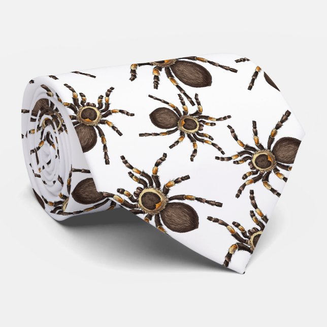 Tarantula på vitt slips (Rullad)