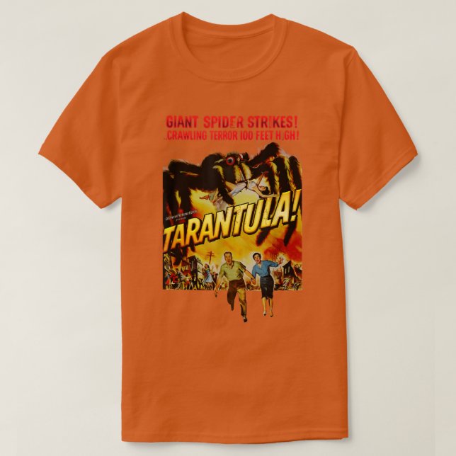 Tarantula! Retro Horror Spider Movie Halloween T Shirt (Design framsida)