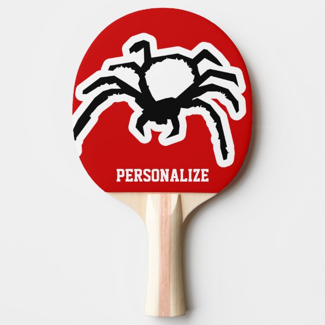 Tarantula spider ping pong paddle for bord tennis pingisracket (Framsidan)