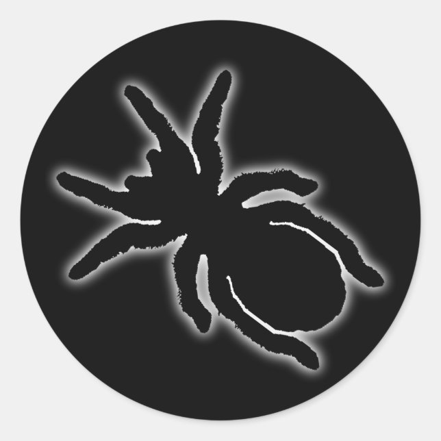 Tarantula Sticker Runt Klistermärke (Framsida)