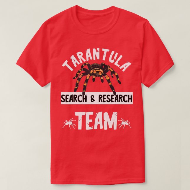 Tarantula Team Spider Älskare Kryp Catcher Arachni T Shirt (Design framsida)