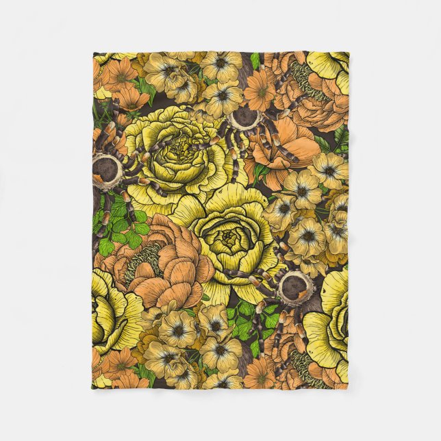 Tarantula-trädgård 1 fleecefilt (Framsidan)