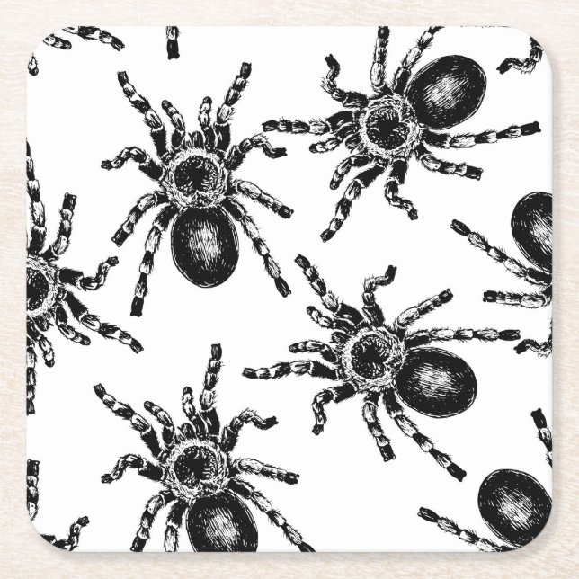 Tarantula Underlägg Papper Kvadrat (Framsidan)