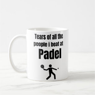 Tårar av alla människor som slår i Padel Kaffemugg