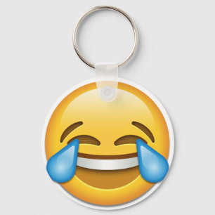 Tårar av Joy emoji roligt Nyckelring