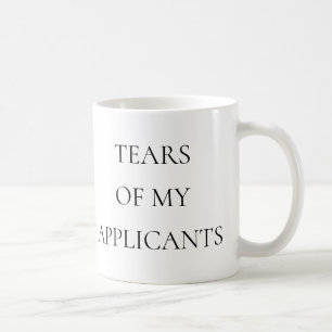 Tårar av Mina sökande Rekrytering Funny Kaffemugg