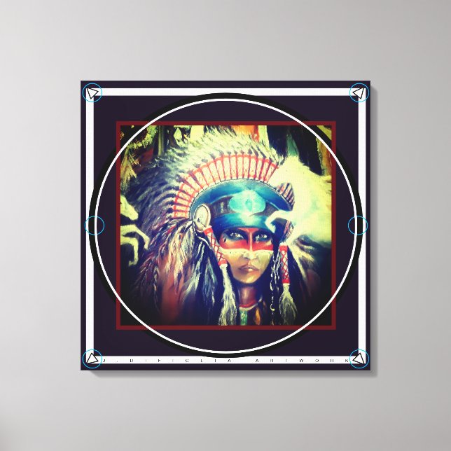 TÅRAR AV MOURNING - 24" x 24" x 3/4" Canvastryck (Framsida)