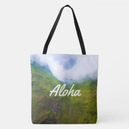 Tårar, berget Waialeale, Hawaiian Beach Bag Tygkasse