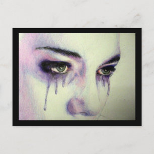 Tårar Fine Art-vykort Vykort