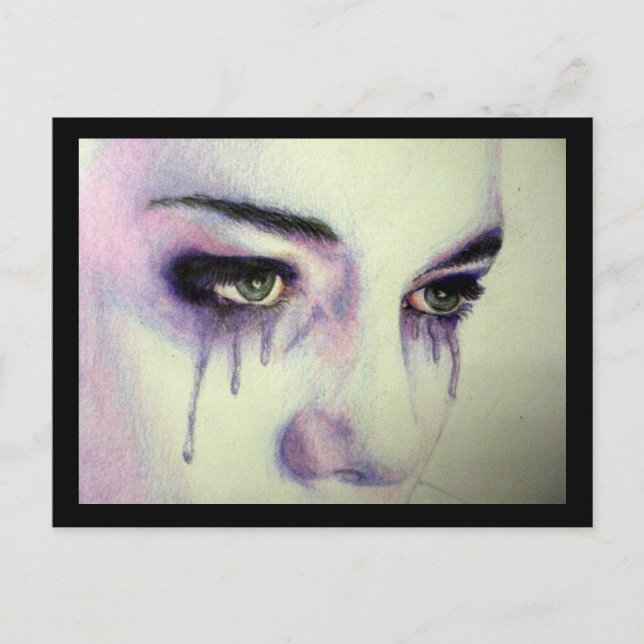 Tårar Fine Art-vykort Vykort (Framsida)