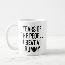 Tårar från de jag slog i Rummy-kort Roligt Kaffemugg
