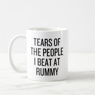Tårar från de jag slog i Rummy-kort Roligt Kaffemugg