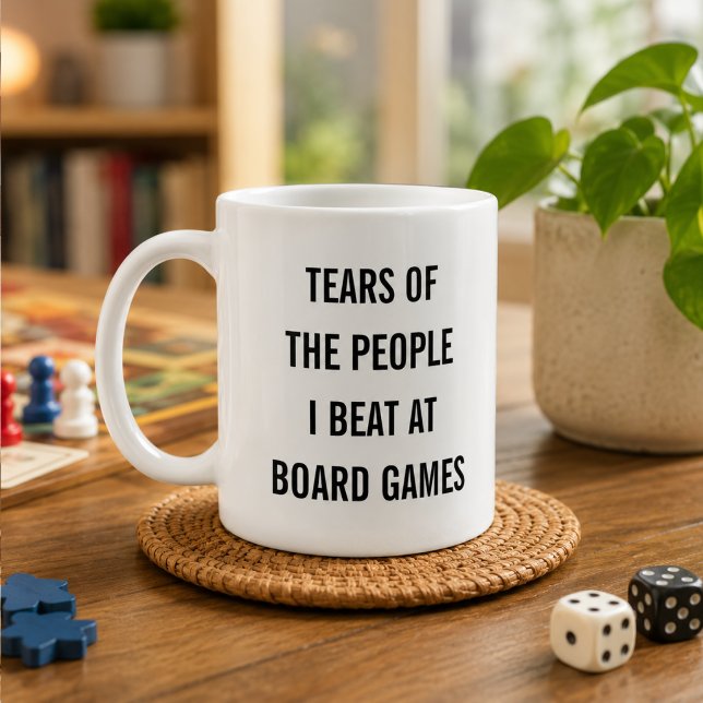 Tårar från de jag slog i sällskapsspel kaffemugg (Tears of the People I Beat at Board Games Coffee Mug
)