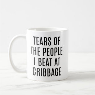 Tårar från folk jag slog på Cribbage Roligt Kaffemugg