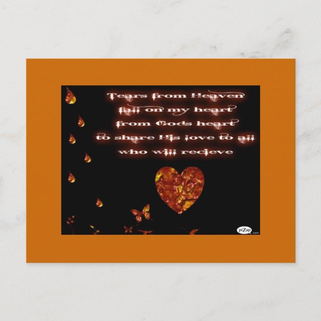 Tårar från himmel vykort (Framsida)